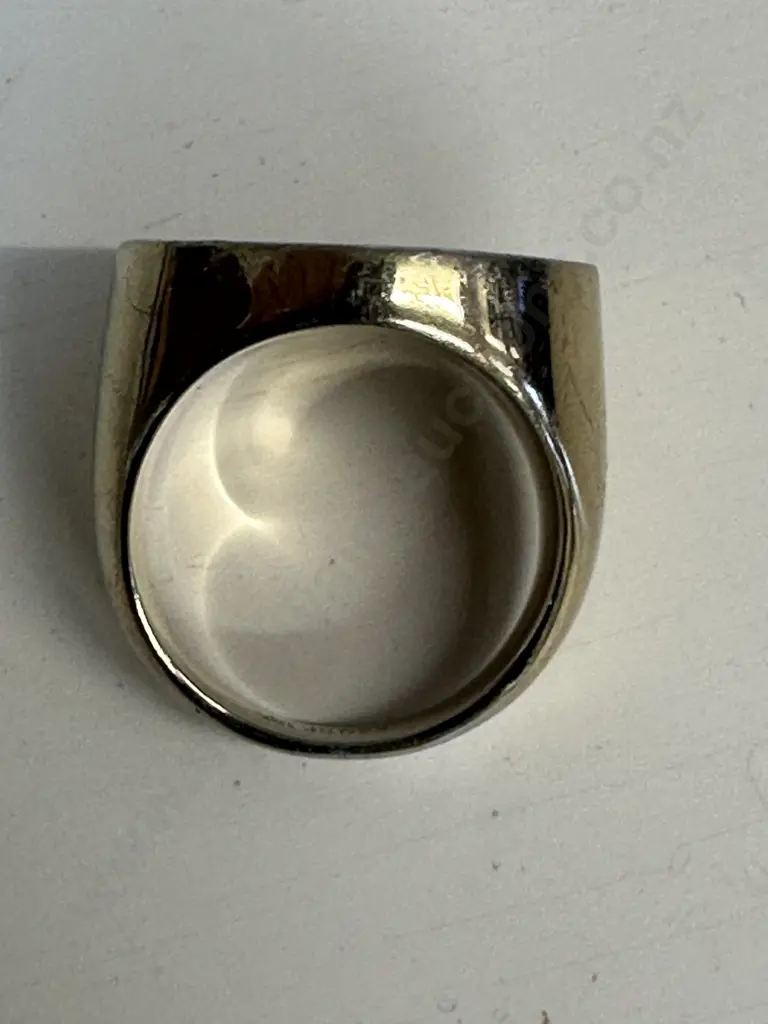 1817 Gold Sovereign Signet Ring Inscribed K&Q GF 18k 32gm Image 1++
